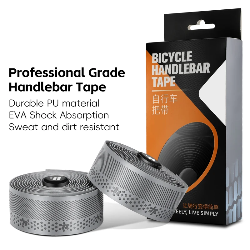 Bike Handlebar Tape Non-Slip PU EVA Antifouling Tapes Plugs Bicycle Accessories