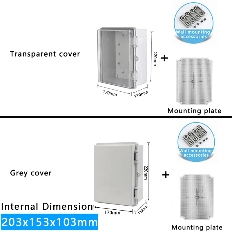Heavy-Duty Waterproof Electrical Enclosure - IP66 Weatherproof & Dustproof