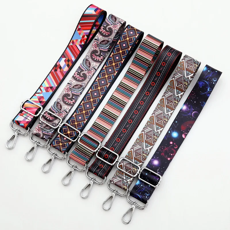 Ethnic Style Long Shoulder Strap Replacement of Belt Bag Accessories Adjustable Shoulder Crossbody Bag Strap