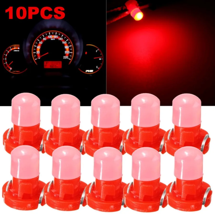 

10pcs Car Auto Interior Dashboard Indicator Lights T3 Led Instrument Panel Bulb Car Light DC 12V Automobiles Instrument Lamps