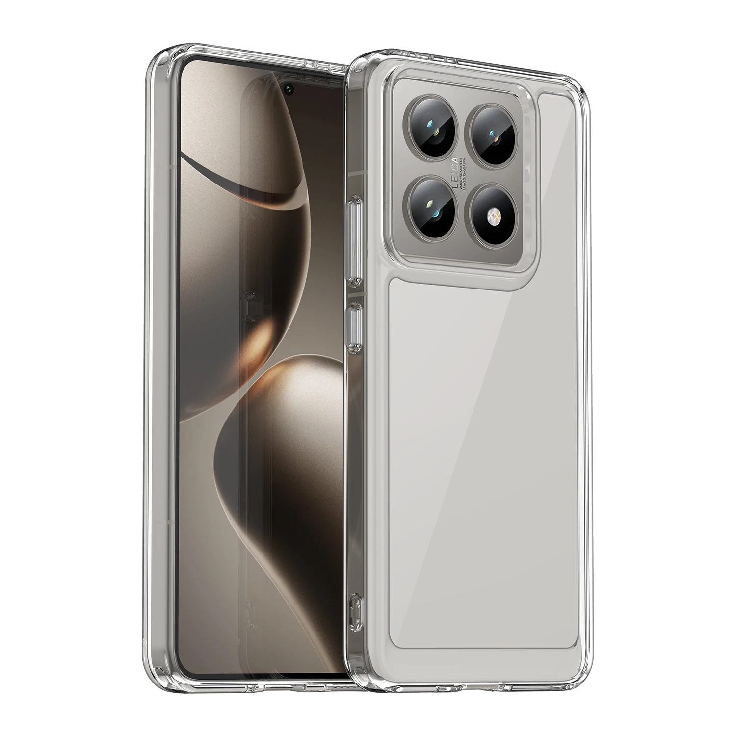 Hard Translucent Soft Frame Protective Phone Bumper Case Cover