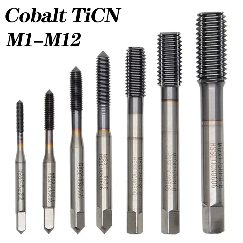 

M1-M12 Cobalt Screw Thread Tap Drill Bit Forming Flute Metric TICN Coated Extrusion Tap Machine Tool For Stainless Steel Metal