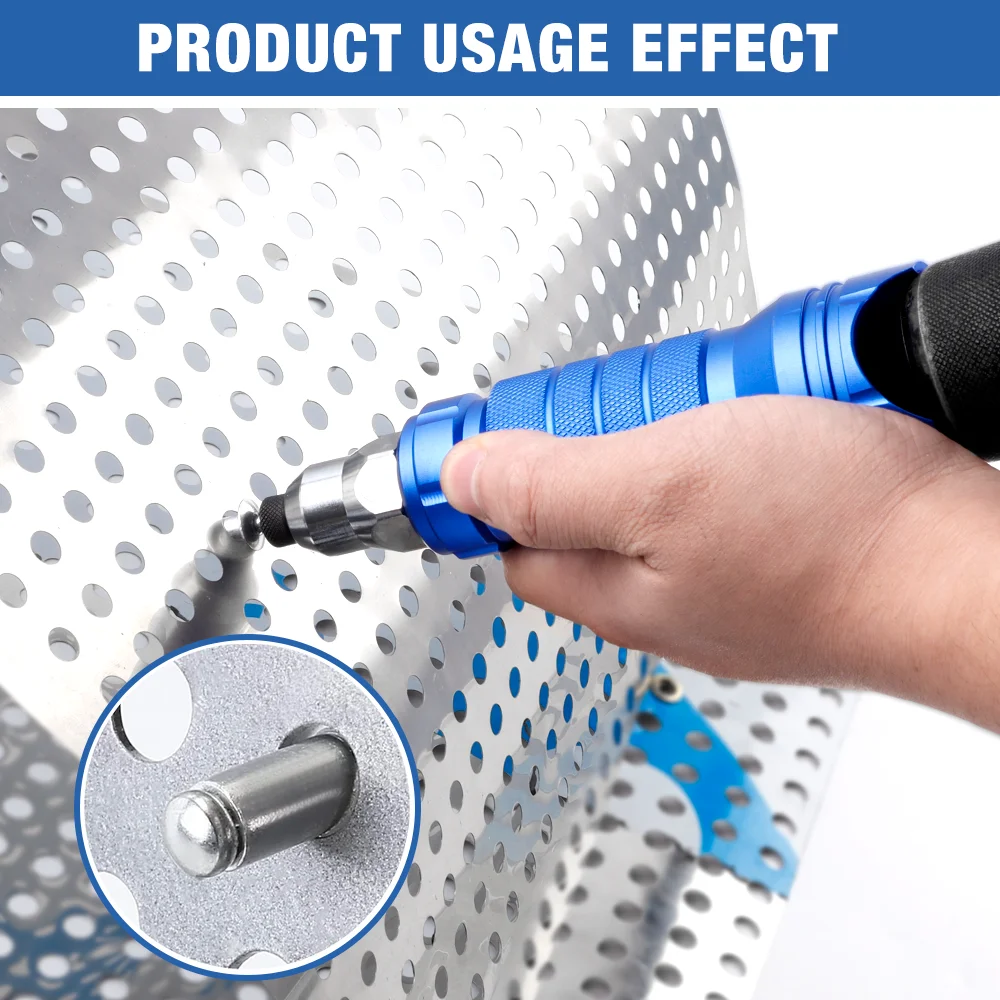 Pull Rivet Gun 2.4mm 3.2mm 4.0mm 4.8mm 6.4mm Aluminum Alloy Rivet Gun Electric Gun Converter Home Cordless Riveting Tool