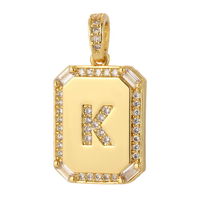 26 Letter Alphabet Charms for Necklace Keychain Diy Accessories Gold Name Charms for Jewelry Making Supplies initial pendant