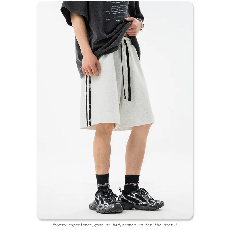 Shorts Vasket Men Sommer Vintage Gamle Barer Design Sport Loose Casual Five Quarter Streetwear High Street Bukser Knee Length