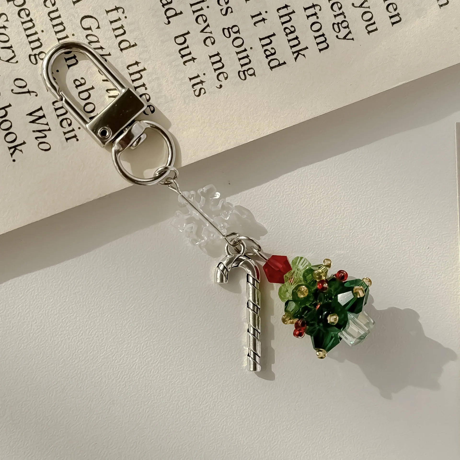 Cute Christmas Mobile Phone Straps Christmas Tree Keychain Lanyard Bag Decoration Pendant Fashion For iPhone Case Xmas Gift 장식