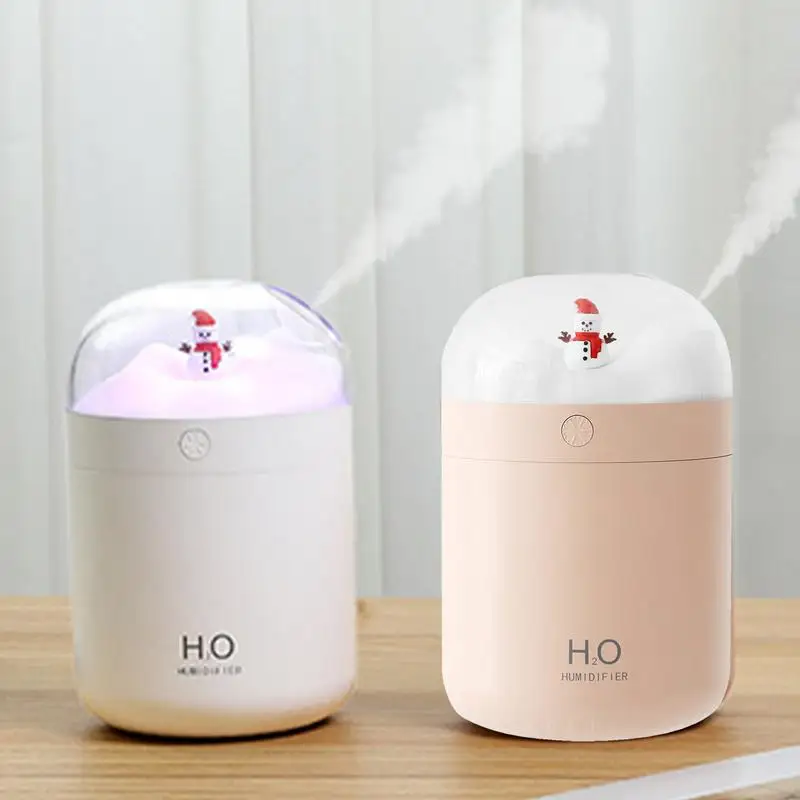 Desk Humidifiers For Office Snowman Silent Personal Humidifier Portable Air Humidifier Small Desktop Humidifiers For Bedroom