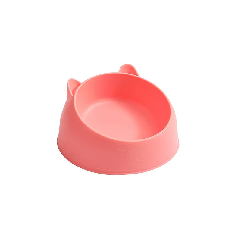 Hamster Food Container 10oz-Dual Compartment Design, Chew-Proof Plastic Bowl with Measuring Cup for Gerbils/Mice
