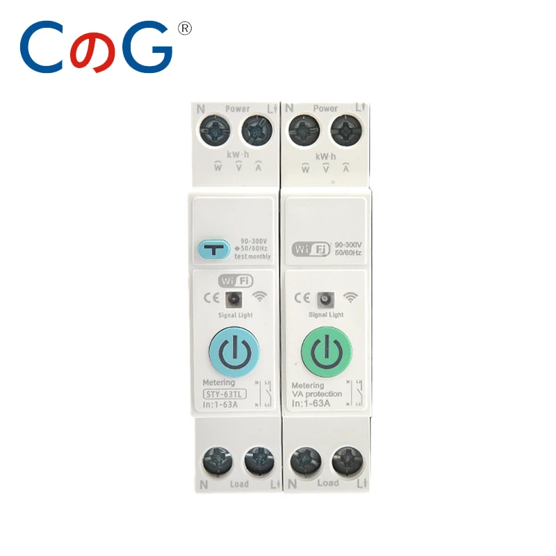 WiFi Smart Circuit Breaker with Over/Under Voltage Protection and Power Metering
