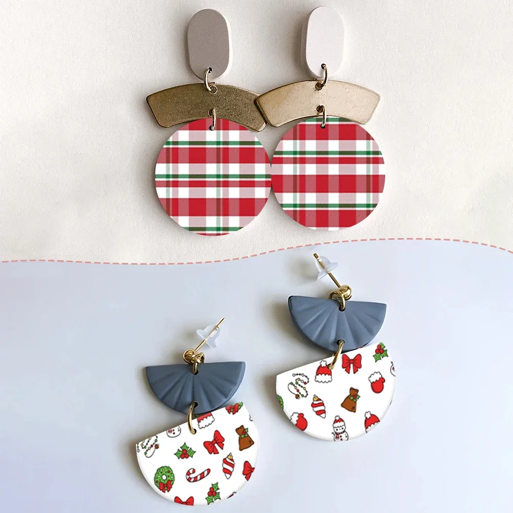 Transfer Paper Christmas&Halloween Theme Leopard Polymer Clay Watercolor Transfer Paper Water Soluble Stickers Printing Paper Earrings Jewelry ceramic transfer paper