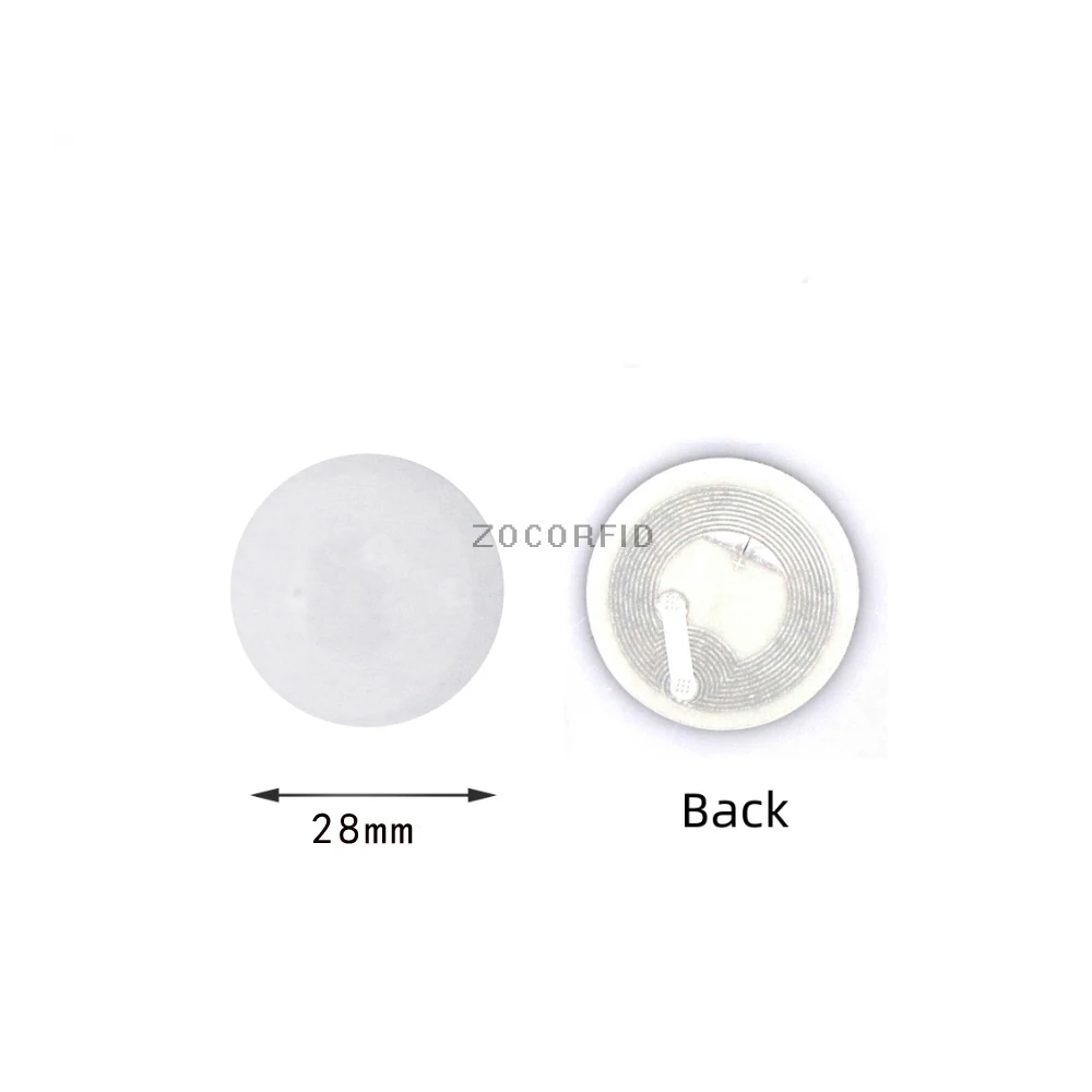 1000pcs/Lot Dia=25mm I-CODE SLIX 13.56MHZ ISO15693 NFC tag Sticker Universal RFID Tags NFC Phones NFC reader