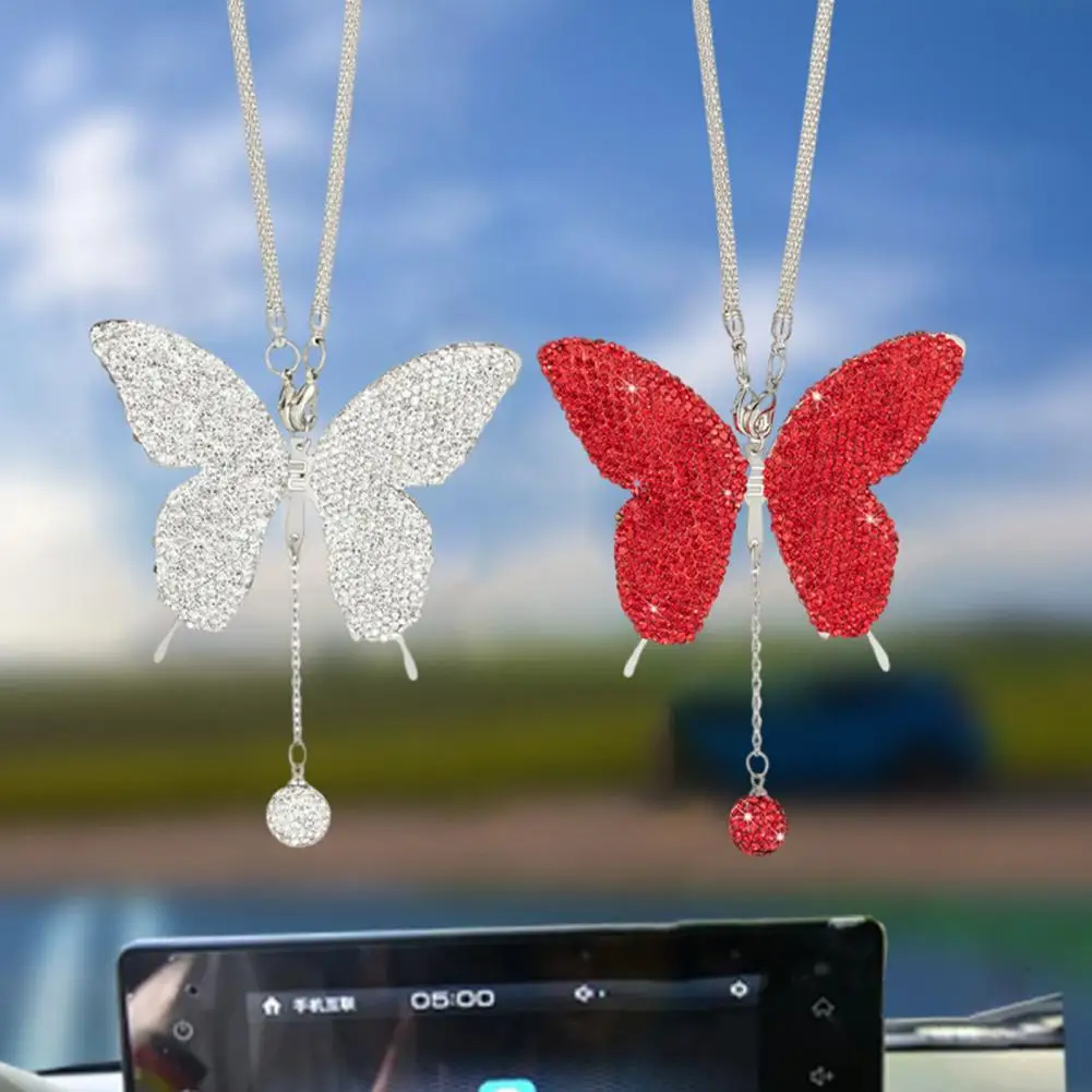 Acheter Pendentif papillon étincelant pour rétroviseur de voiture