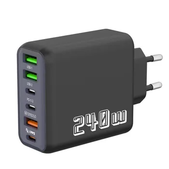 240W 6-Port USB C Charger