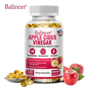 Apple Cider Vinegar-with Magnesium,Green Tea,Weight Management,Digestion,Detox,Metabolism,Burn Fat,Appetite Suppressant 1