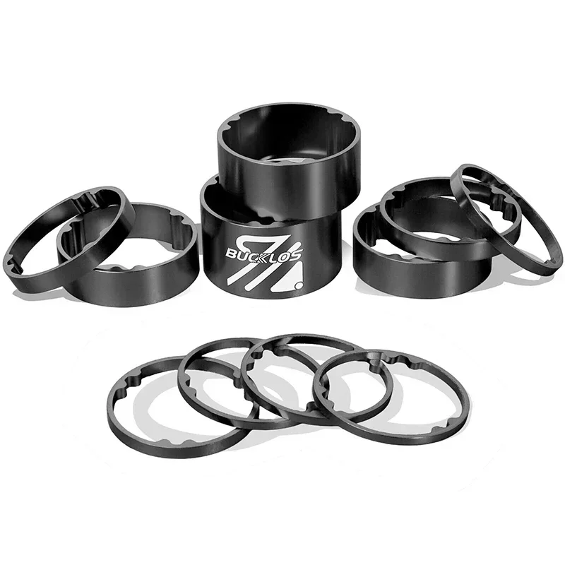 11PCS Headset Spacer Bike 1-1/8 Fork Stem Carbon Fiber Washer 20 15 10 5 3 2 Mm