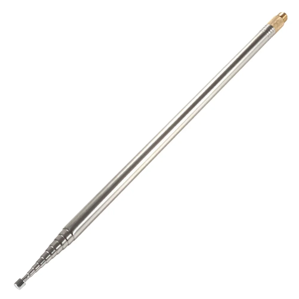 1Pc Shortwave Antenna 2.5m Whip Antenna Portable Telescopic 304 Stainless Steel For Pac 12 JPC 7 DIY Shortwave Radio