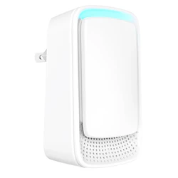 Compact Air Purifier & Ionizer for Kitchens and Bathrooms (WHITE)