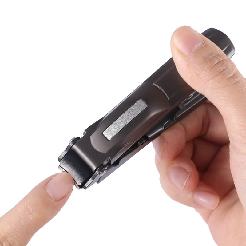 Stainless Steel Nail Clippers Nail Trimmer Pedicure Scissor Anti Splash Fingernail Cutter Manicure Tools