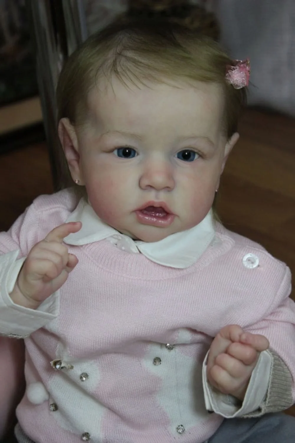 Unfinished Reborn Doll Kit Saskia Big Size DIY Blank Doll Parts with Cloth Body and Eyes Unpainted Vinyl Kit Reborn 23inch reborn dolls