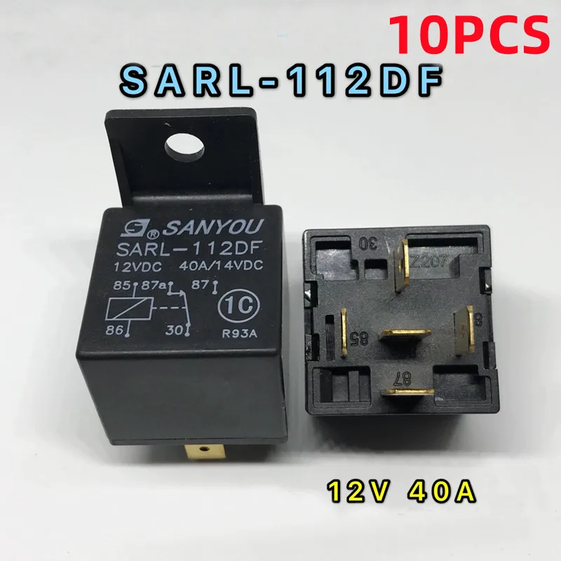 

Новинка, реле SANYOU, 10 шт., Φ 5Pin 40A 14VDC, автомобильное реле
