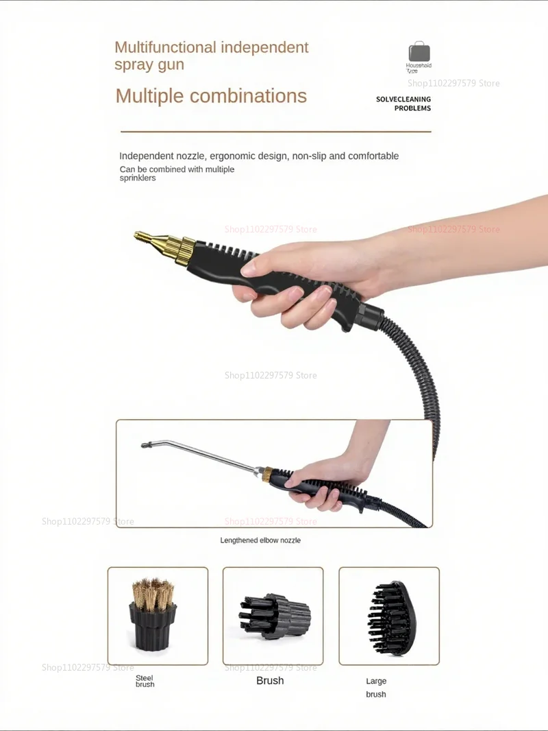 Description Picture 6 of item2025 High Temperature Steam Cleaner Disinfection for Kitchen Range Hood Air Conditioner Household and Car Cleaning 220V