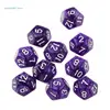 85WA 10pcs/lot 12 Sided Polyhedral Pub Club Game Family Party Acrylic 2