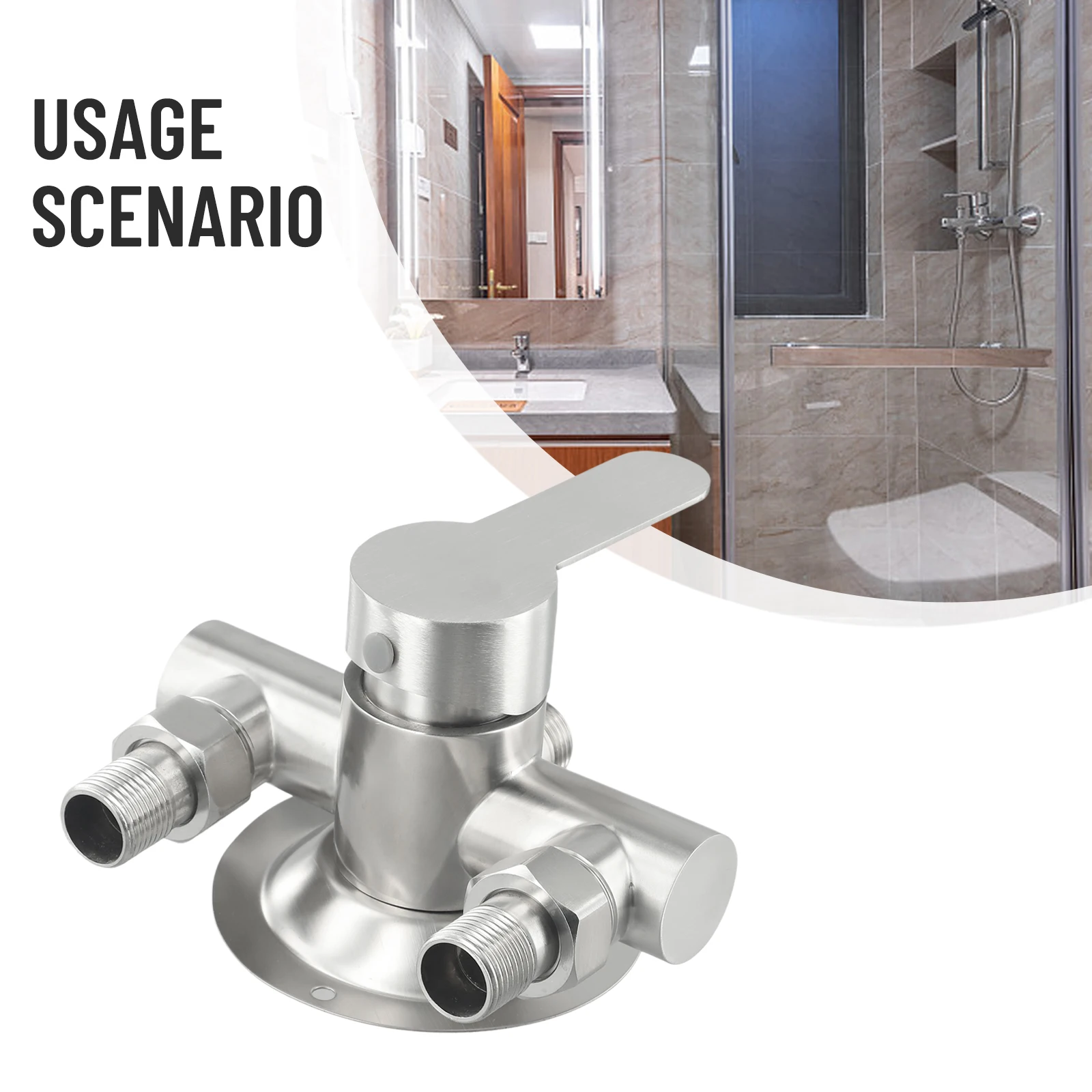 Stainless Steel Wall Mounted Shower Faucet Part Lifting Type Faucet
