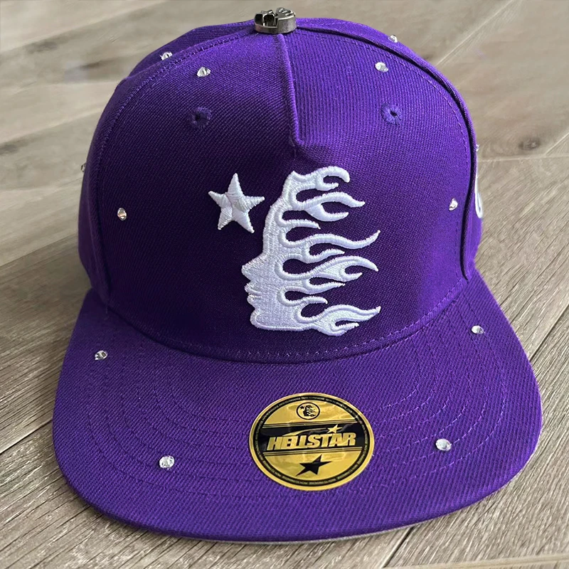 Hellstar Studios fitted hat diamond embroidered logo men and women