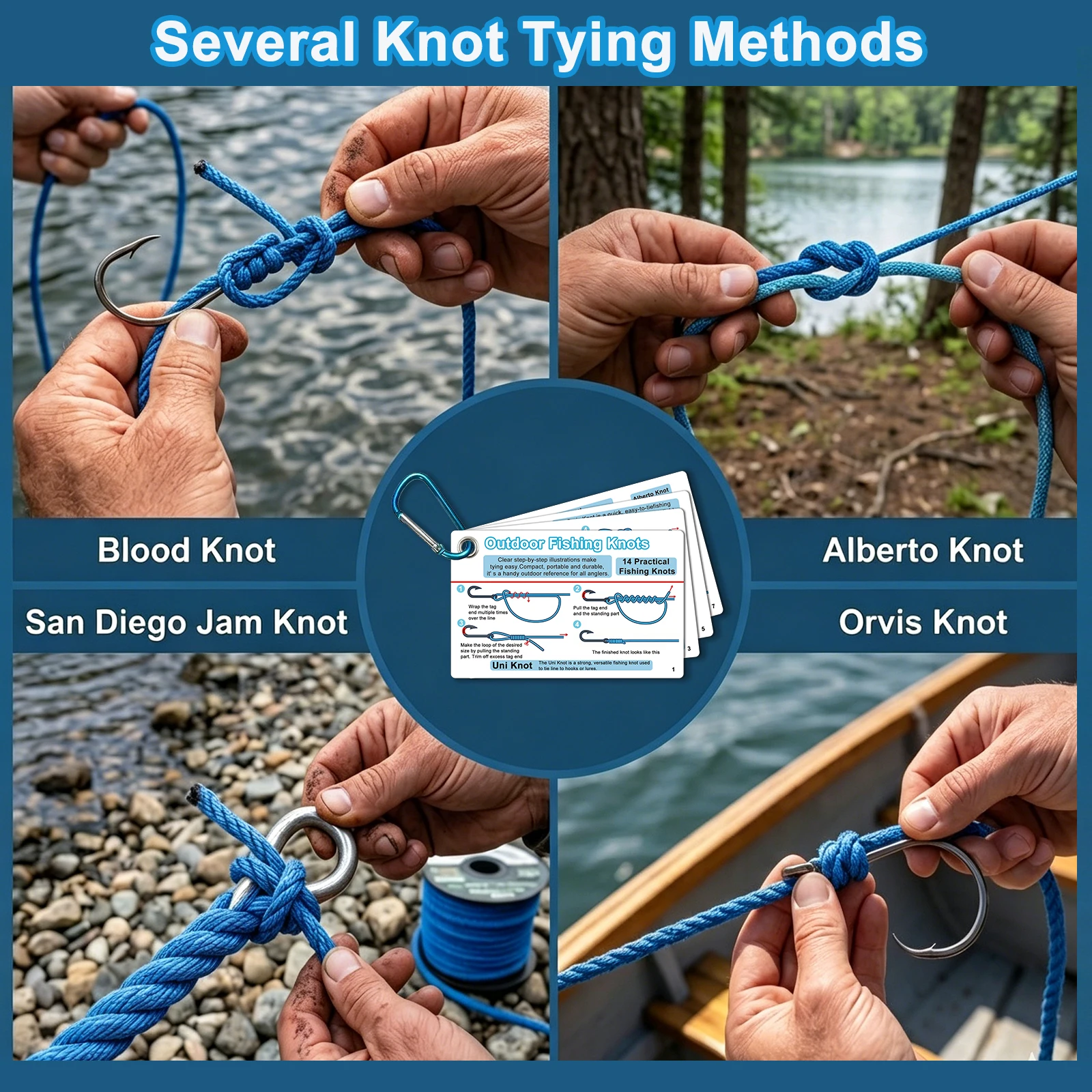  slider image of 7PCS/SET Fishing Knot Guide