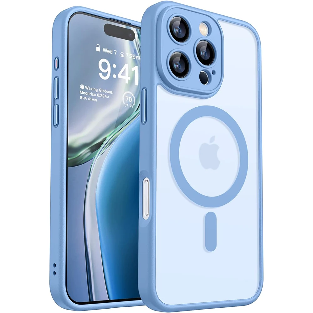 Luxury Transparent Matte Hybrid Candy Case with Strong Magnetic
