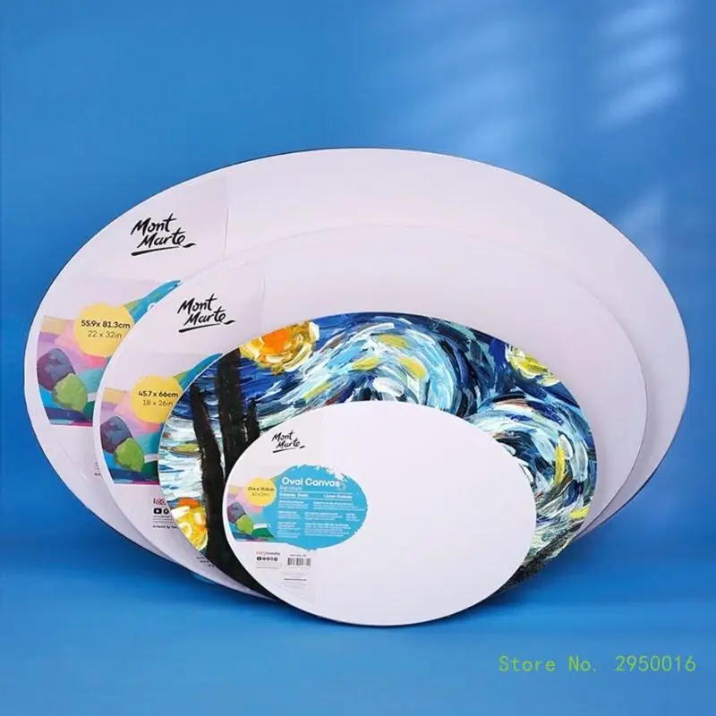 Blank Canvas Canvas Frame Round Oval Heart Shaped Stretched Painting Panel Boards Oil Paint Sketchpad