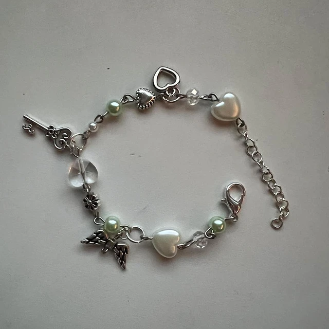 goth Coquettish Retro Hand-beaded Star Note Bracelet Gorgeous Fairy Core,  Cottage Core Y2k Bracelets y2k accessories - AliExpress