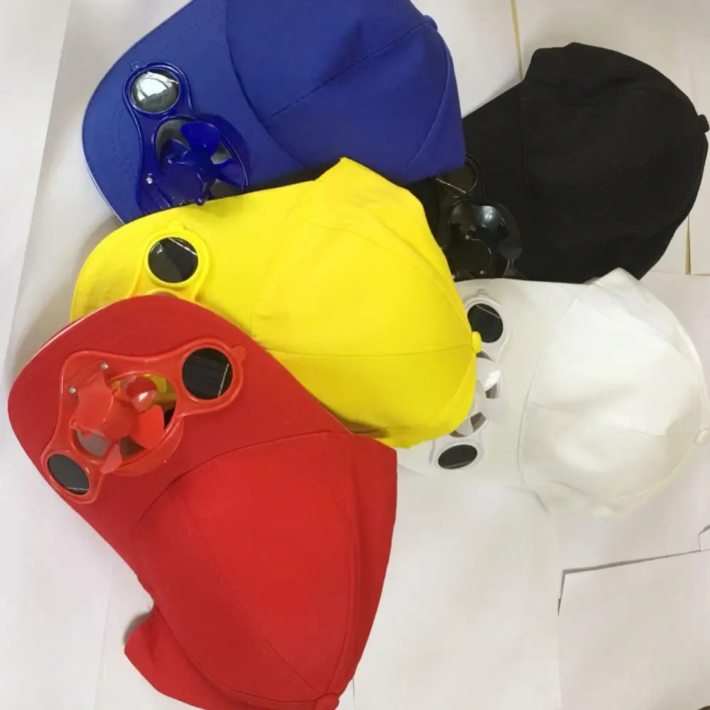 1/2PCS Five Colors Summer Sport With Fan Free Charging Sun Protection Solar Cotton Hat Sun Visor Baseball Casual Unisex