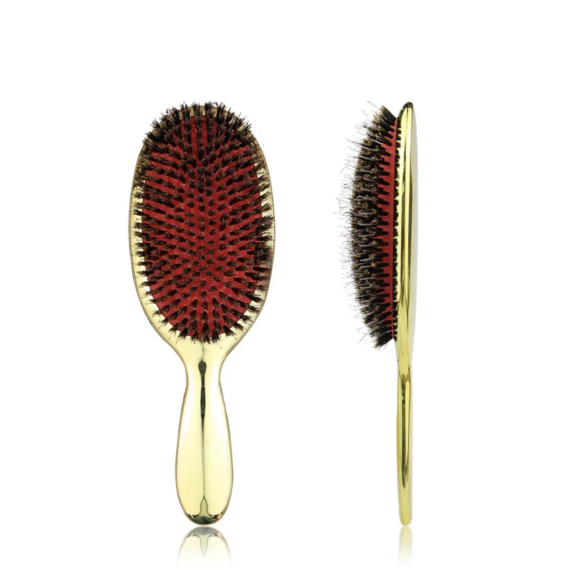 Hair Brush Anti Static Hair Comb Girl Mini Hair Brush Gold And Silver Color  Oval Comb Woman Hairdressing Massage Comb Brush Hair - Brushes & Combs -  AliExpress