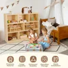 Wooden Storage Cabinet, 8-Section Kids Toy Storage Organizer, Spacious Montessori Kids Bookshelf, Toy Shelf Storage Organizer 6