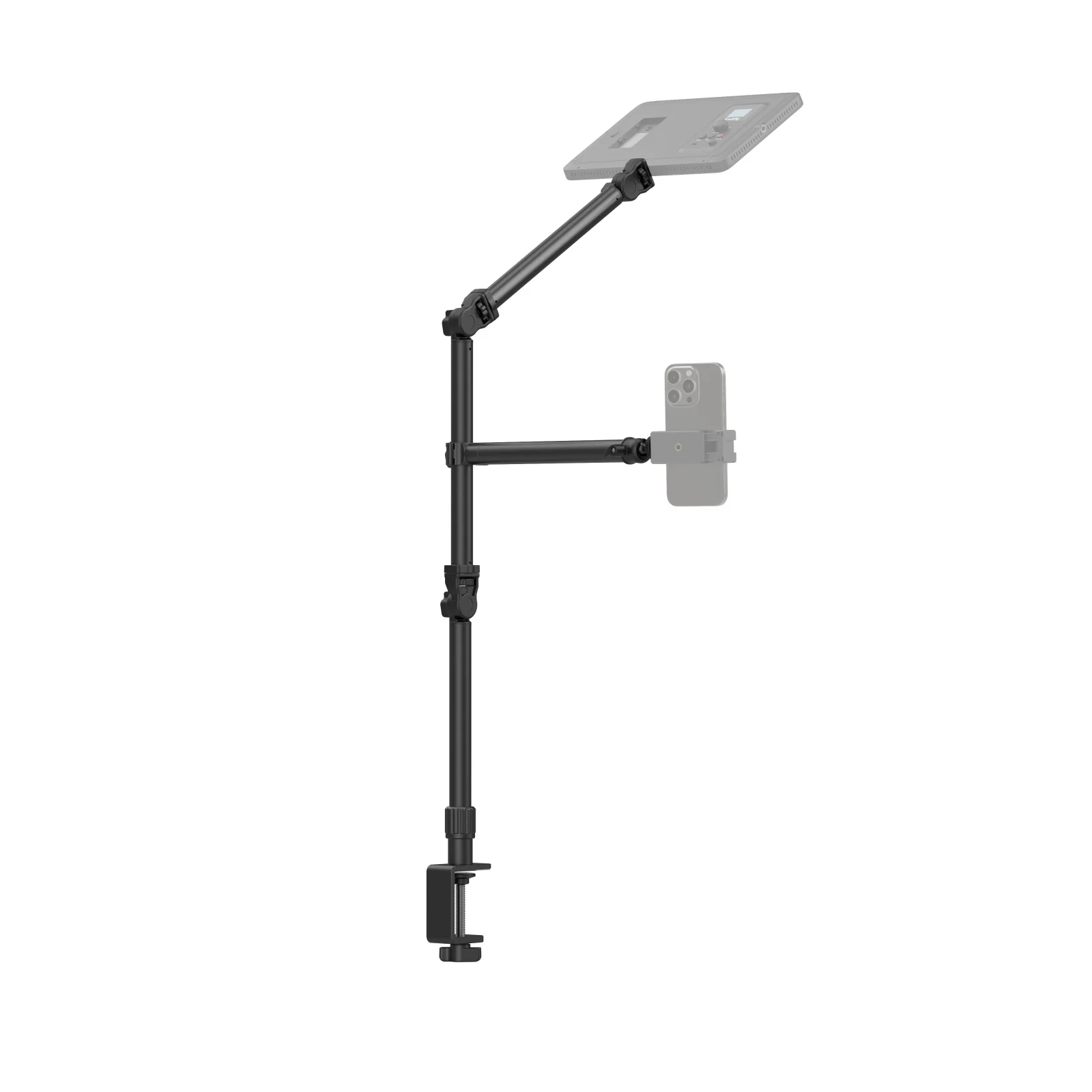 SmallRig Camera Desk Live Desktop Camera Bracket DT-50 Adjustable height Light Stand Cell phone Clip Arm Support Bracket 4456