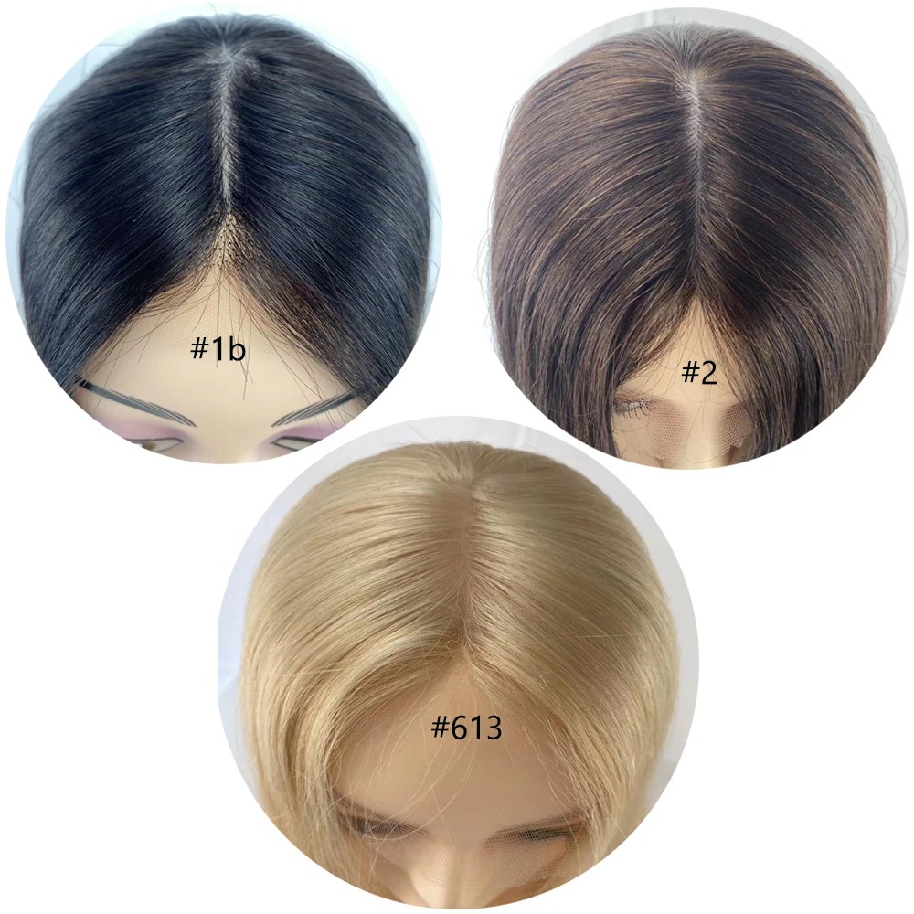 Remy Human Hair Half Wig Topper 5\