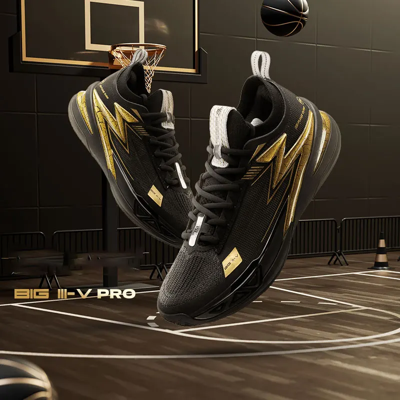 361 Degrees NEW BIG3 5.0 PRO Men's Basketball Sports Shoes Wear-Resistant Non-Slip Actual Combat Guard Sneakers Male 672431122 - Image 5