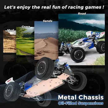 WLtoys144011 1/14 4WD RC Cars for Adults , Max 43 Mph Off-road Fast RC Car,Upgraded version(144001V2) ,Suitable for Outdoors 2