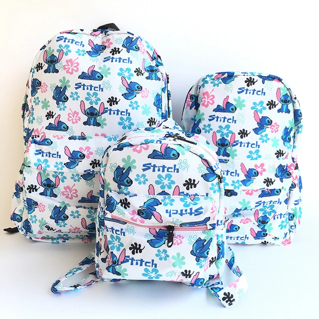 Disney Lilo & Stitch Backpack 17 with Laptop Compartment for School,  Travel, and Work Black