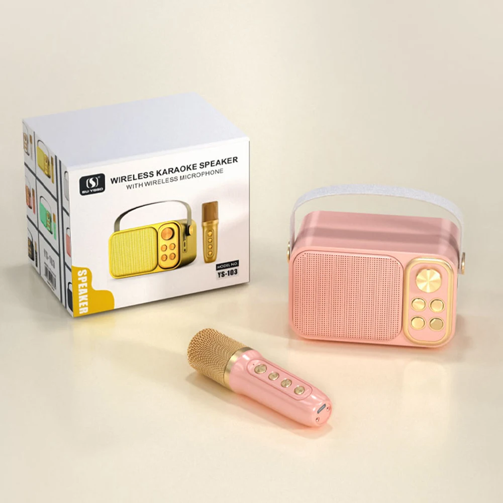 BluetoothSpeakerClassicalRetroMusicPlayersKaraokeStereoSound