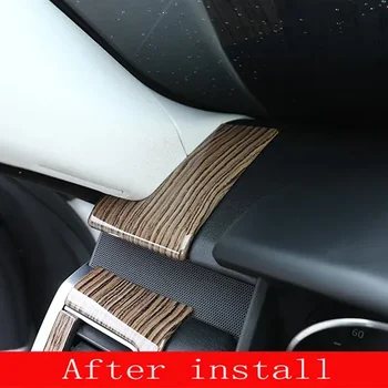 랜드로버 레인지로버 스포츠 RR 스포츠용 샌즈 우드 그레인 ABS 자동차 사이드 대시보드 장식 커버 트림, 빠른 2014-2017, 2 개