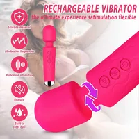 20 Geschwindigkeiten Leistungsstarker AV-Vibrator für Frauen G-Punkt-Klitoris-Stimulator Zauberstab Analdildo Weibliche Masturbation Sexspielzeug für Erwachsene ab 18 Jahren 2