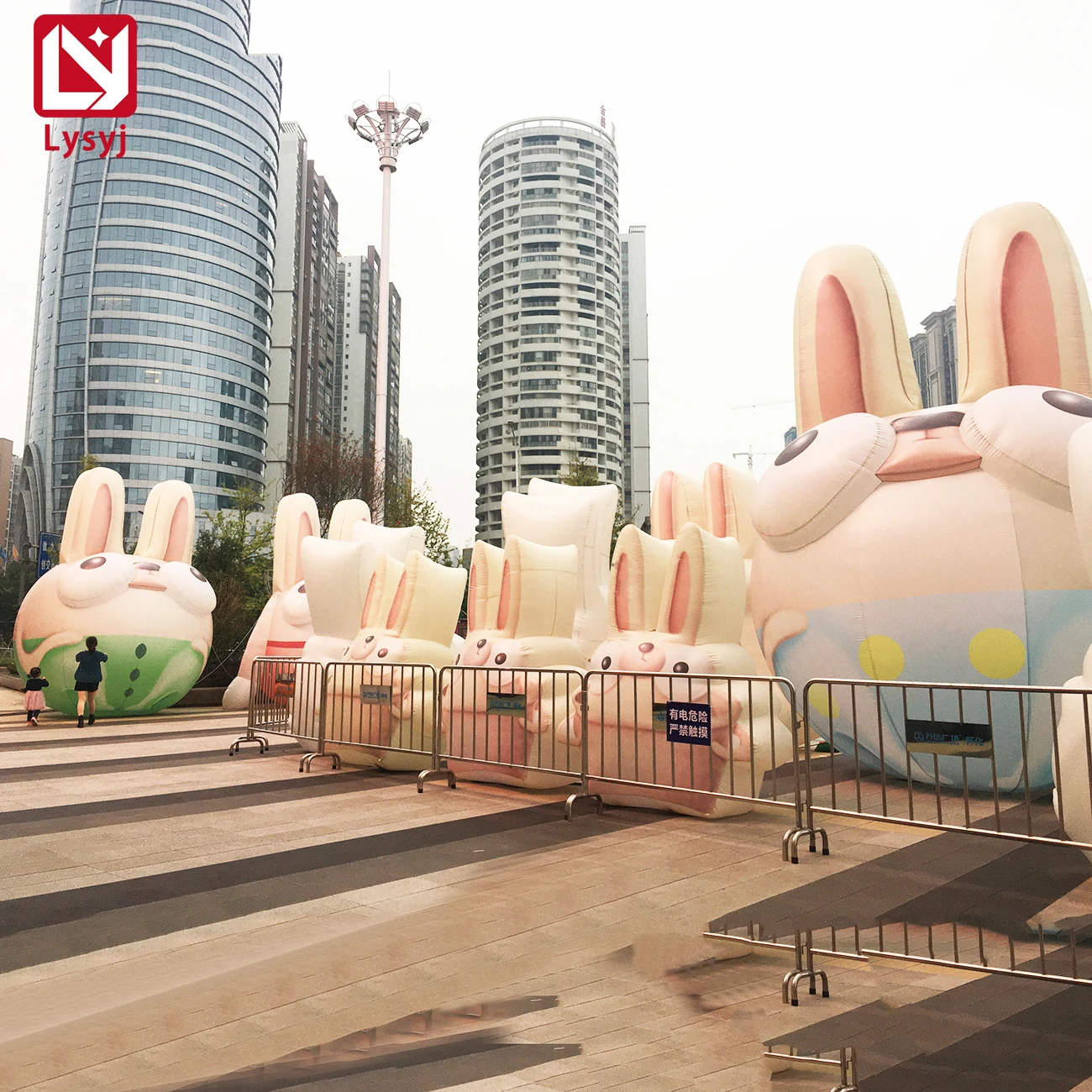 Inflatable Easter Bunny Outdoor Blow Up Rabbit Balloon Giant Prop ...