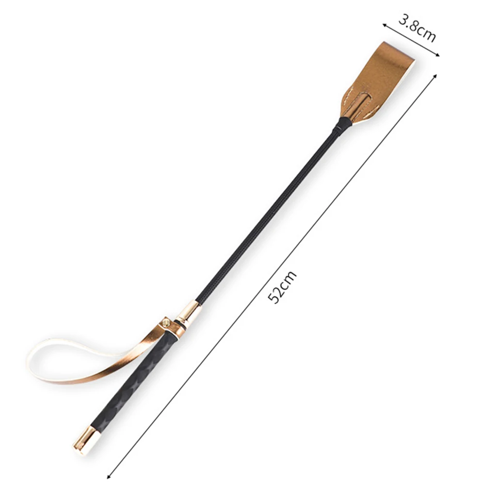 52CM Riding Crop PU Leather Whip Quality PU Leather Crops Equestrianism Horse Whips 2