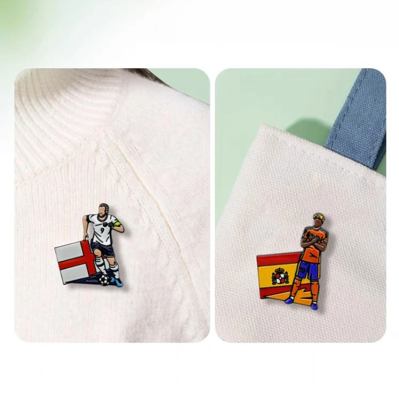 2026 usa canada mexico football pin badge cartoon alloy unisex soccer player souvenir brooch diy clothes bags hat scarf jeans 2026 USA Canada Mexico Football Pin Badge Cartoon Alloy Unisex Soccer Player Souvenir Brooch DIY Clothes Bags Hat Scarf Jeans 5