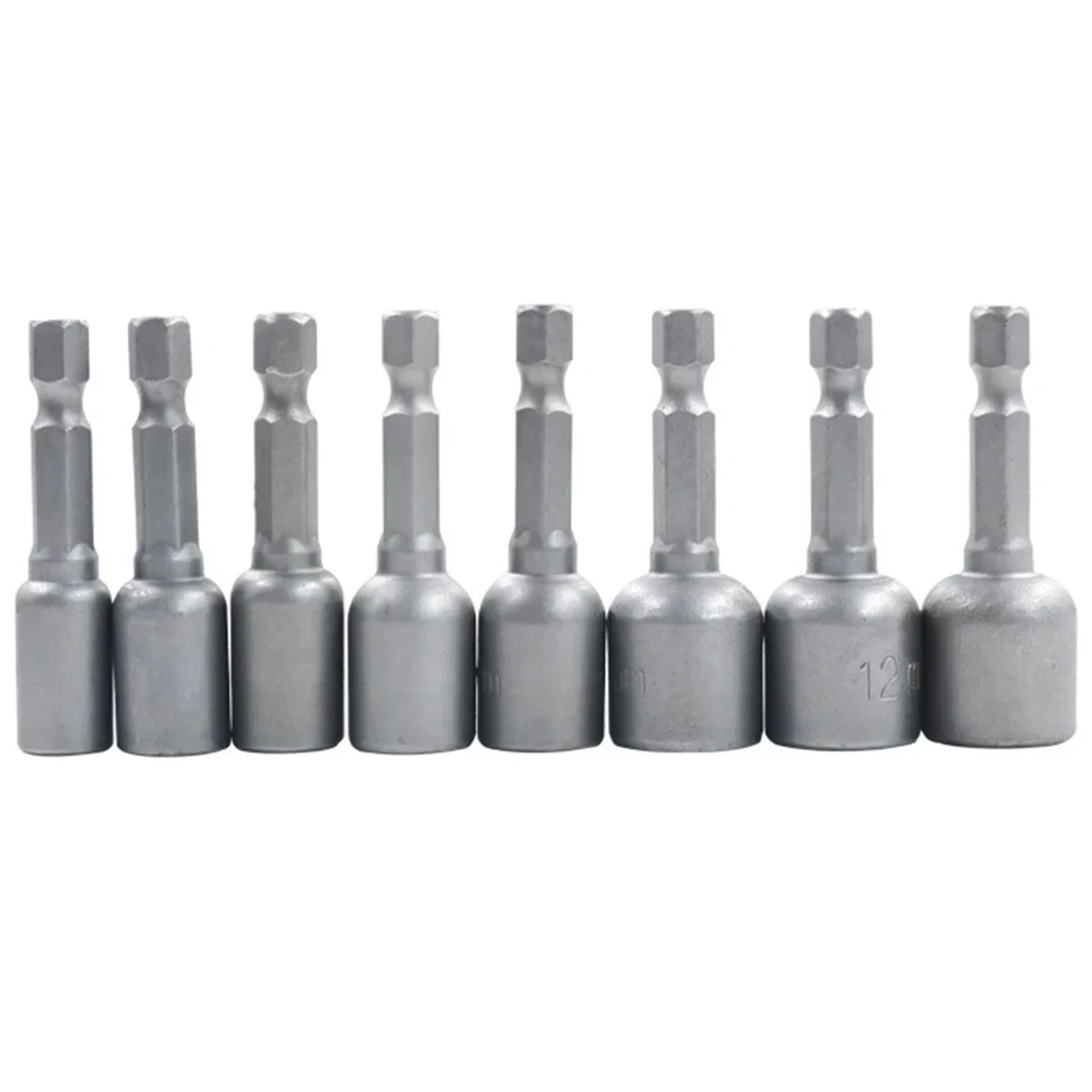 48mm Impact Socket Magnetic Nut Screwdriver,6-13mm Drill Bit Set 1/4” Hex Socket Adapter Bolt Drivers Socket Kit Hand Tools 6
