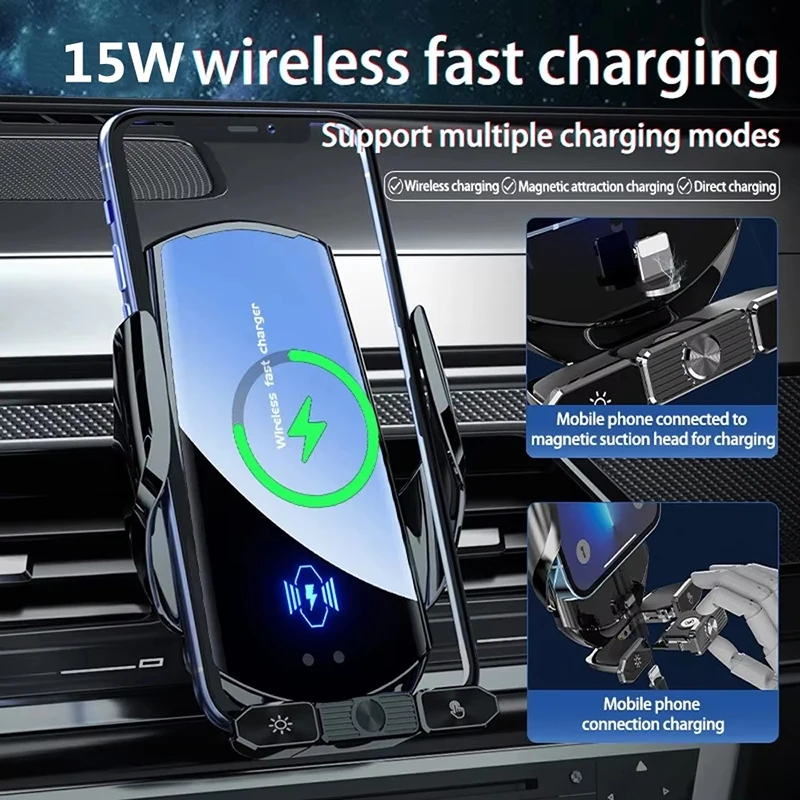Magnetic Car Wireless Charger Mount 2