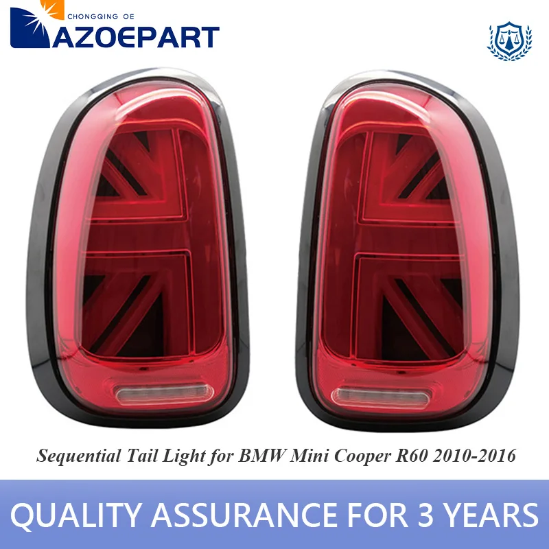 

2x Red LED Sequential Rear Stop Brake Tail Light for BMW Mini Cooper R60 2010‑2016