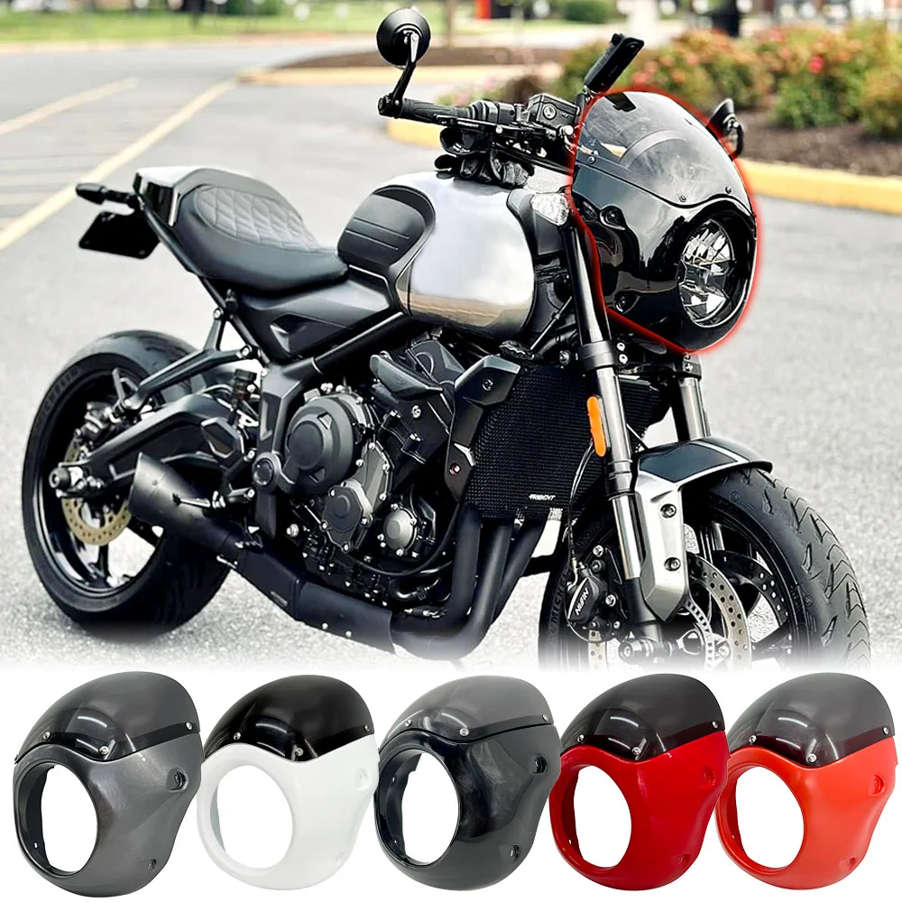 

For Triumph Trident 660 2021-2024 New Motorcycle Front Windshield Sunshield Fairing Headlight Guard Stator Wing Head Cover